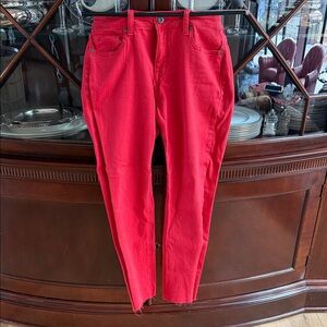 Pistola Vibrant Red Straight Leg Jeans